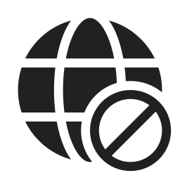 globe prohibited filled