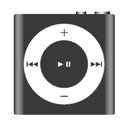 gray ipod music nano shuffle