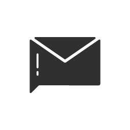 Inbox message twitter glyph icon