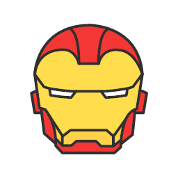 iron man marvel super hero colored