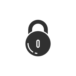 lock security settings glyph