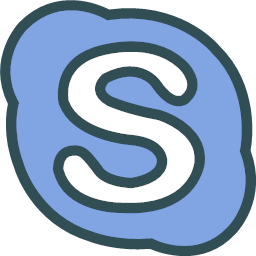 logo network skype social colored