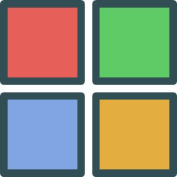 logo network social windows colored