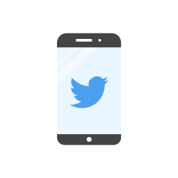 mobile twitter twitter logo flat