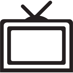 Monitor plug screen television tv outline icon