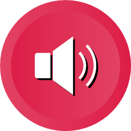 Music on sound speaker volume icon