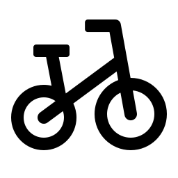 Non motor vehicle outlined icon