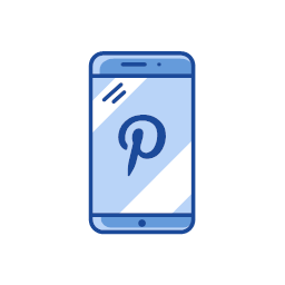 phone pinterest pinterest logo two tone