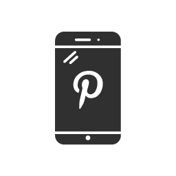 phone pinterest pinterest logo glyph