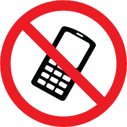 phone prohibition warning