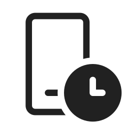 Phone screen time regular icon