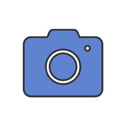 Photo polaroid upload photo colored icon