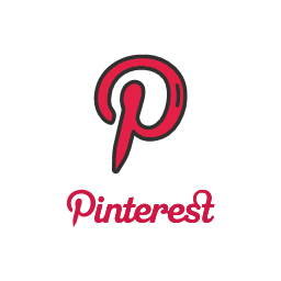 pinterest button pinterest logo social media colored