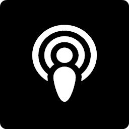 podcast social   square black