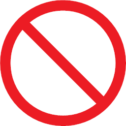 prohibiting sign prohibition warning