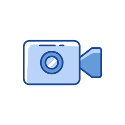 Record video video player two tone icon