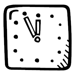 regular sticker-clock