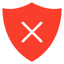 remove security shield  red and black