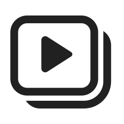 Video clip multiple 24  regular icon