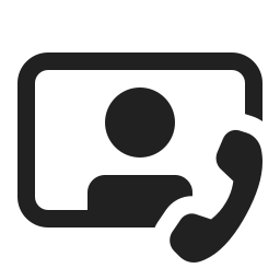 Video person call 16  filled icon