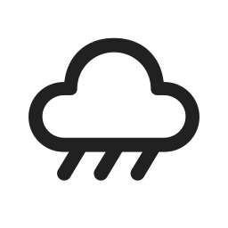 Weather rain 24  regular icon