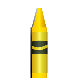 wellow crayon tip yellow